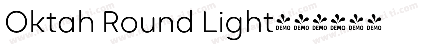 Oktah Round Light字体转换